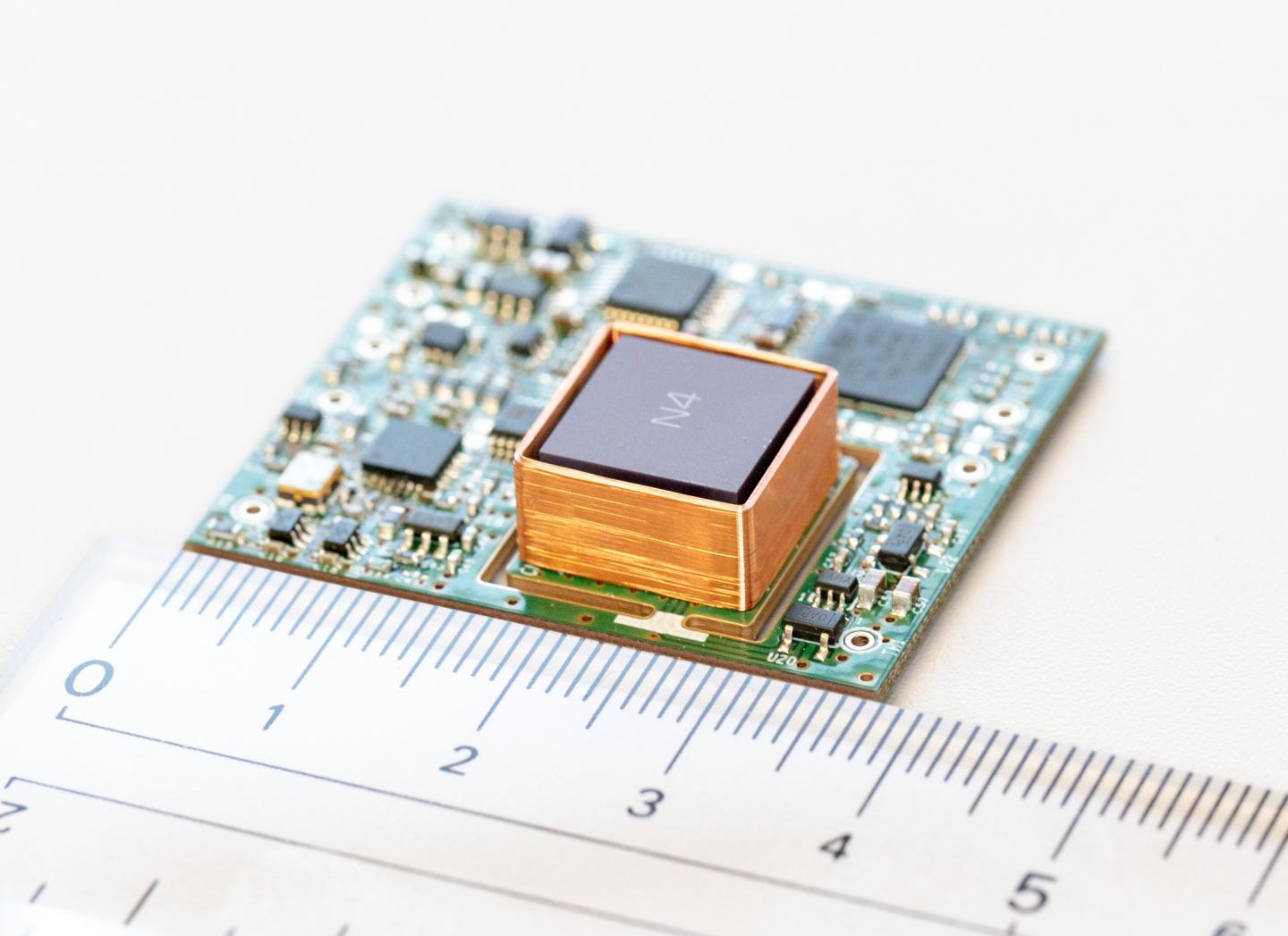 Prototype of the Atomic Clock (33mm x 38mm x 9mm)