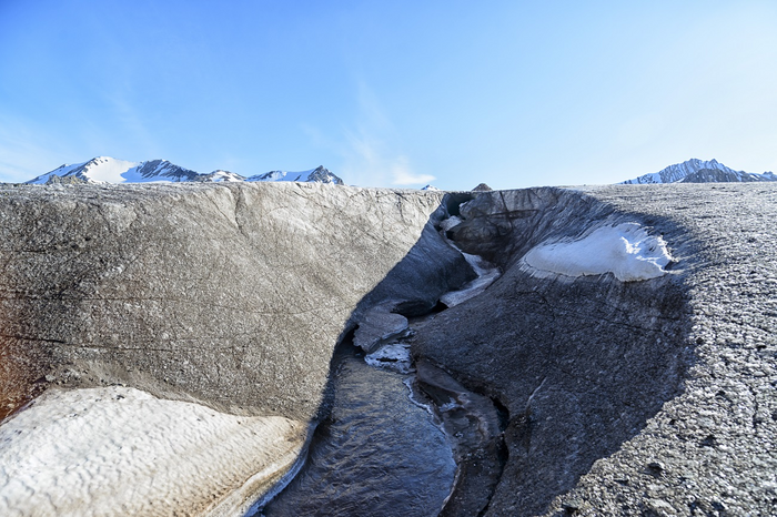 Top glacier channel