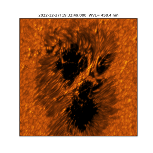 A Light Bridge Captured in a Sunspot