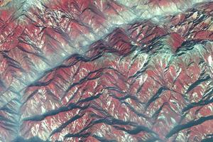 Longmen Mountains Satellite Imagery