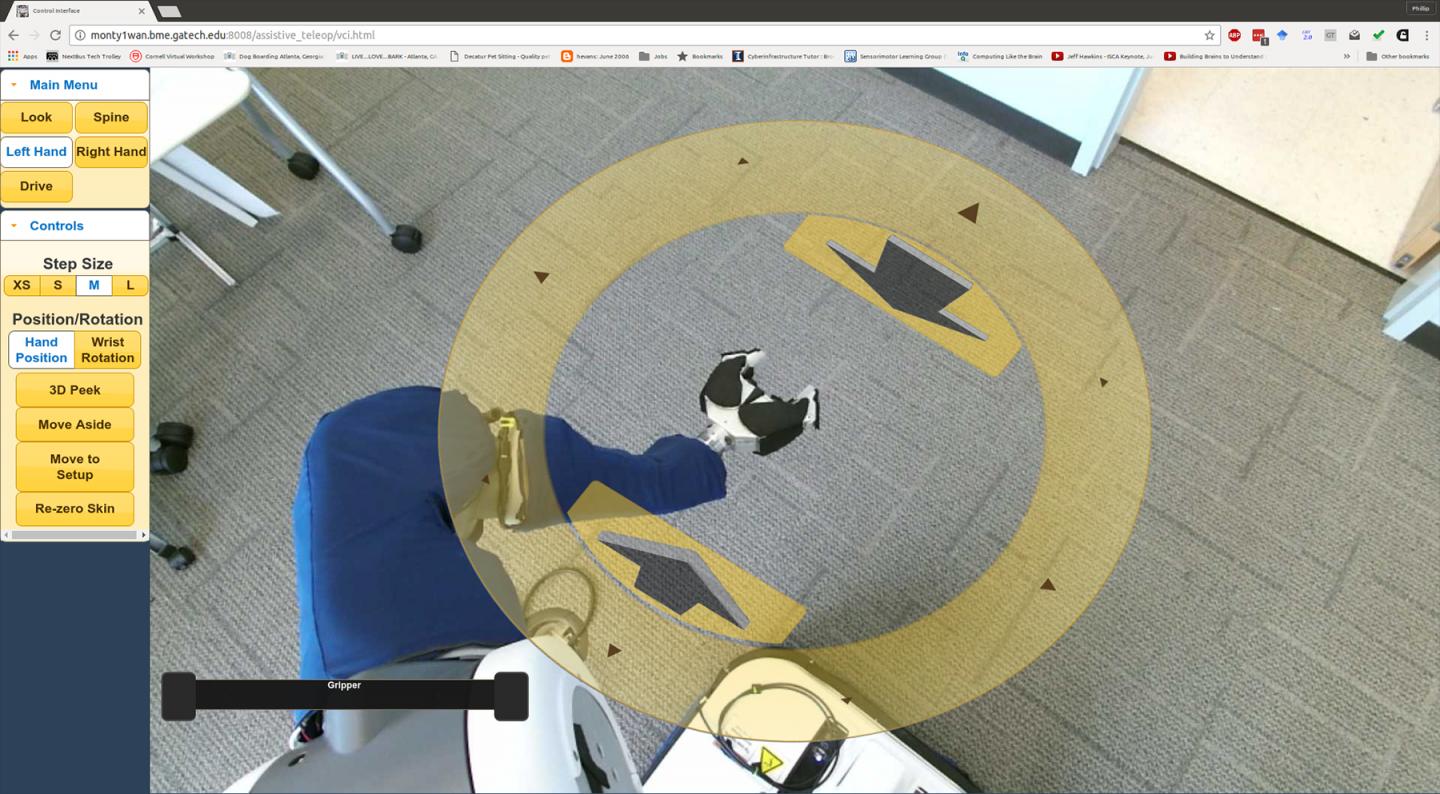 Controlling a Robot with Augmented Reality