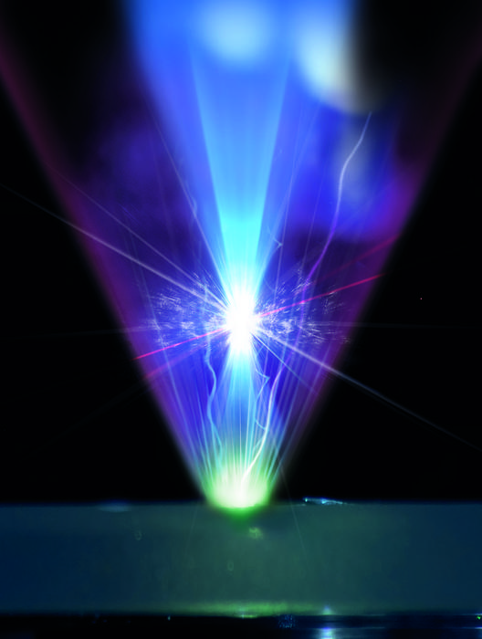 Coherent harmonic focus (CHF) generation.
