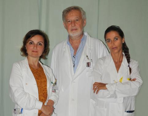 Mauro Silvestrini and Leandro Provinciali with Giovanna Viticchi