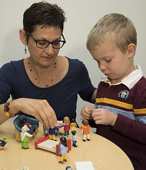 Joan L. Luby, MD, and child