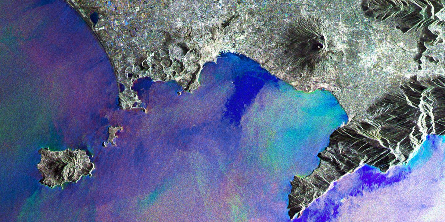 Aerial View of the Bay of Naples