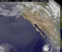 GOES-11 Animation of the End of Hurricane Adrian