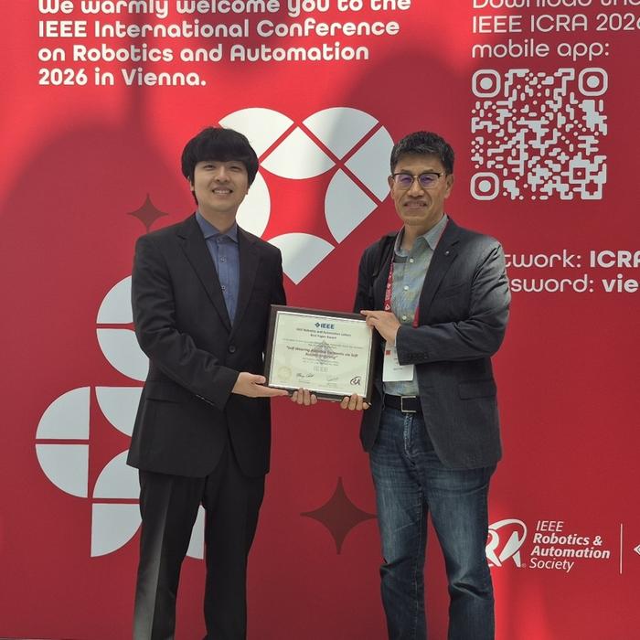 KAIST Team Wins IEEE RA-L Best Paper Award for Second Year in a Row