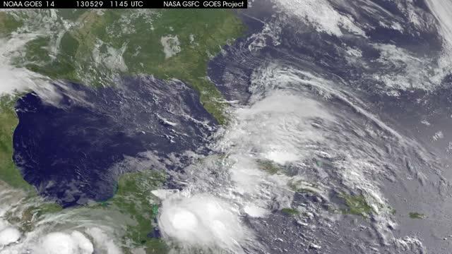 Hurricane Barbara GOES Movie