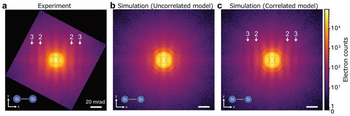 Role of coordinated thermal vibration in atomic-scale interference