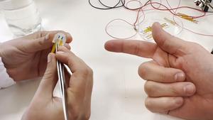 An ultra-thin tattoo that gives a tactile sensation