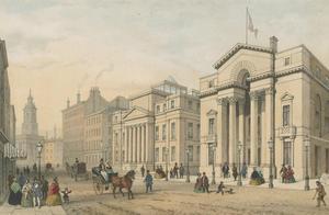 Peter Street, Manchester, around 1855