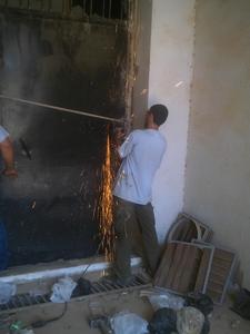 Storage where Syrian museum artifacts were hidden