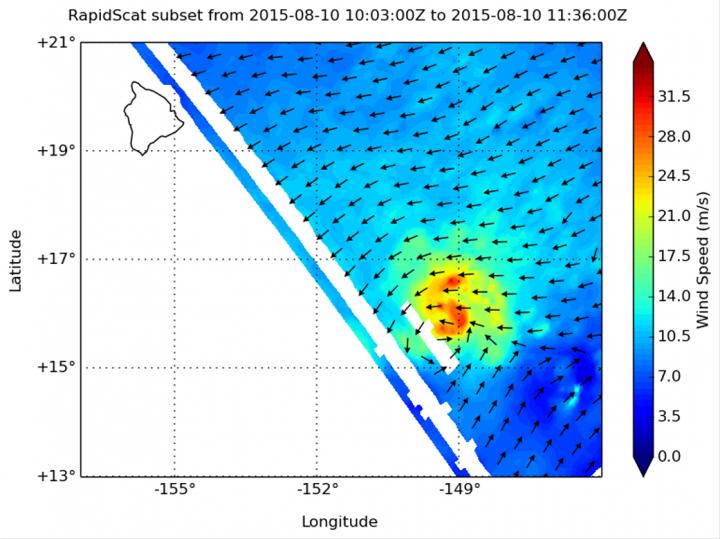 RapidScat Image of Hilda