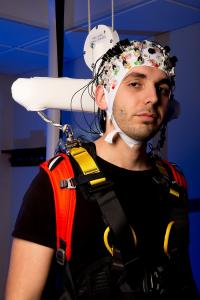 C-Mill Participant with Brain Imaging Cap