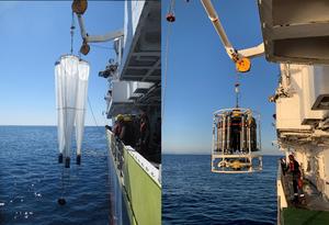 Sampling onboard R/V L’Atalante