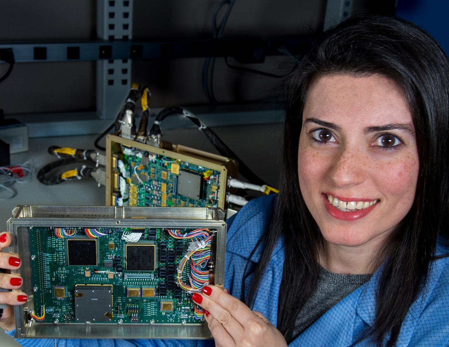 Technologist with An Electronic Card