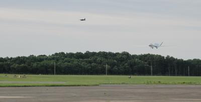 NASA's Global Hawk Aircraft About to Land at Wallops