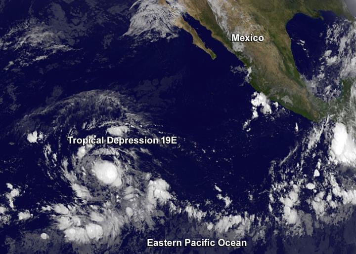 GOES-West Image of 19E