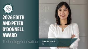 2026 Edith and Peter O’Donnell Award in Technology Innovation Recipient Yue Hu, Ph.D., bp