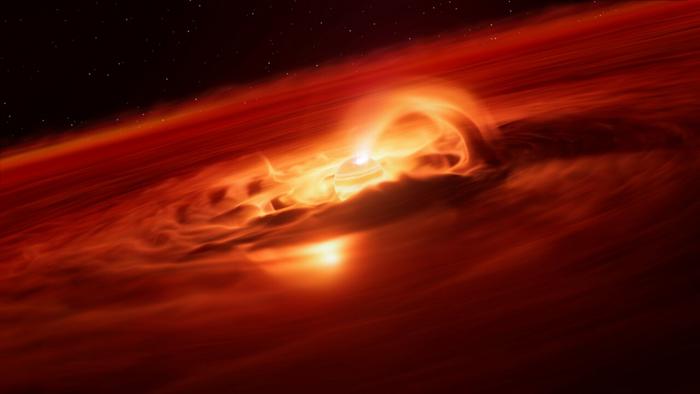 Illustration of the rogue planet Cha 1107-7626