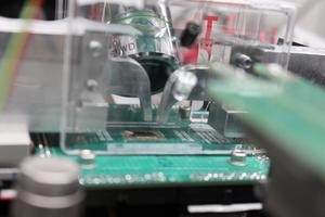 The chip at NanoLab, Department of Physics, University of Trento
