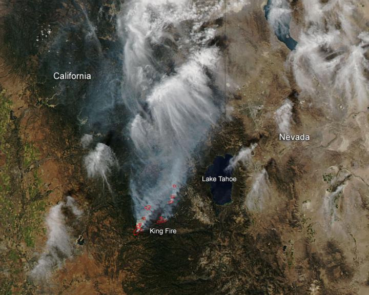 King Fire in California