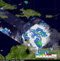 TRMM Satellite Sees Some Strong Thunderstorms in Tomas