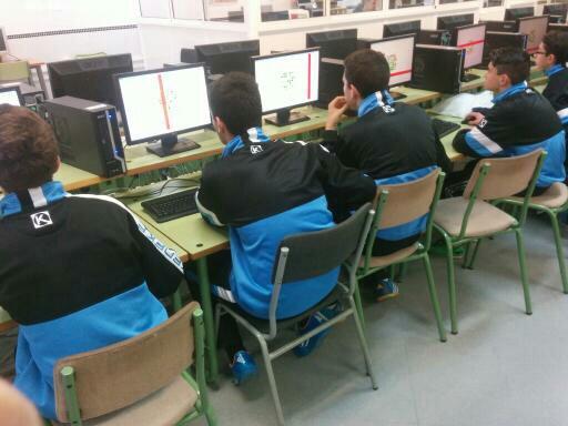 Athletes Performing Computerized Training at the University of Malaga