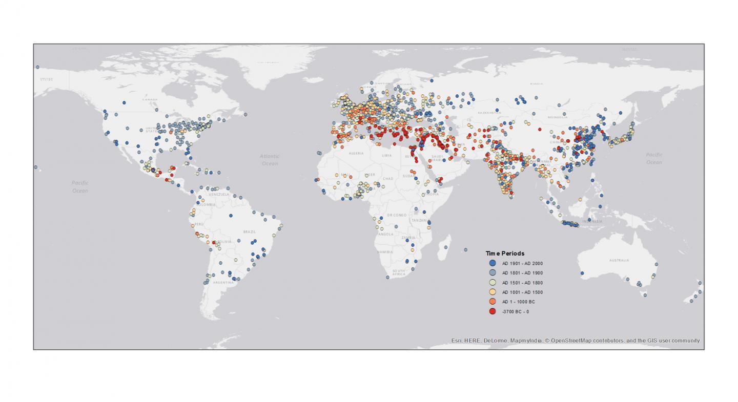 When Cities Emerged Worldwide