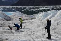 The authors on the glacier