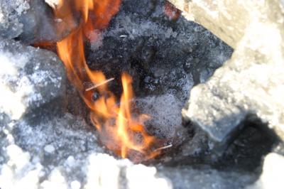 Burning Methane