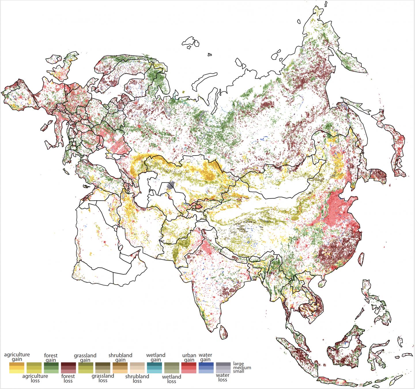 Maps of Europe and Asia