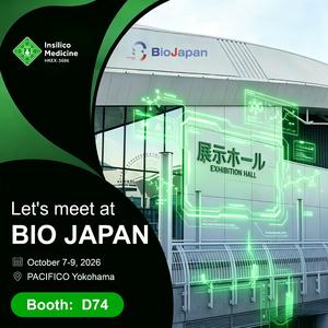 Insilico Medicine will make an appearance at BioJapan 2026, held from October 7 to 9 at PACIFICO Yokohama, at Booth D74.