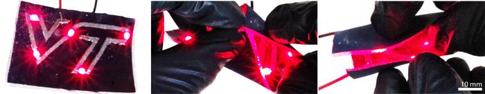 An iron-on electronic circuit to create wearable tech