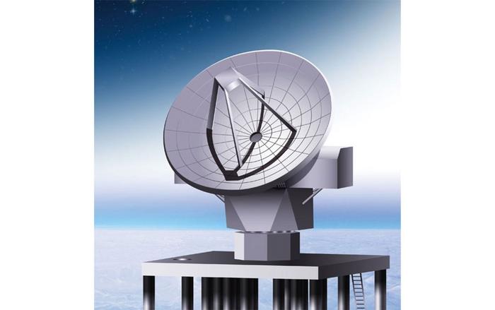 Illustration of the Antarctic 12 m Terahertz Telescope (ATT12)