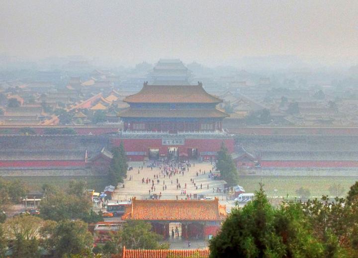 Forbidden City Under Smog