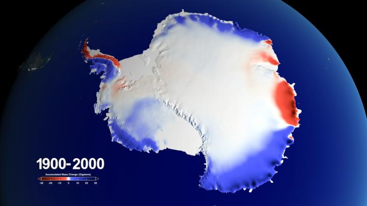 Snow over Antarctica Buffered Sea Level Rise during Last Century