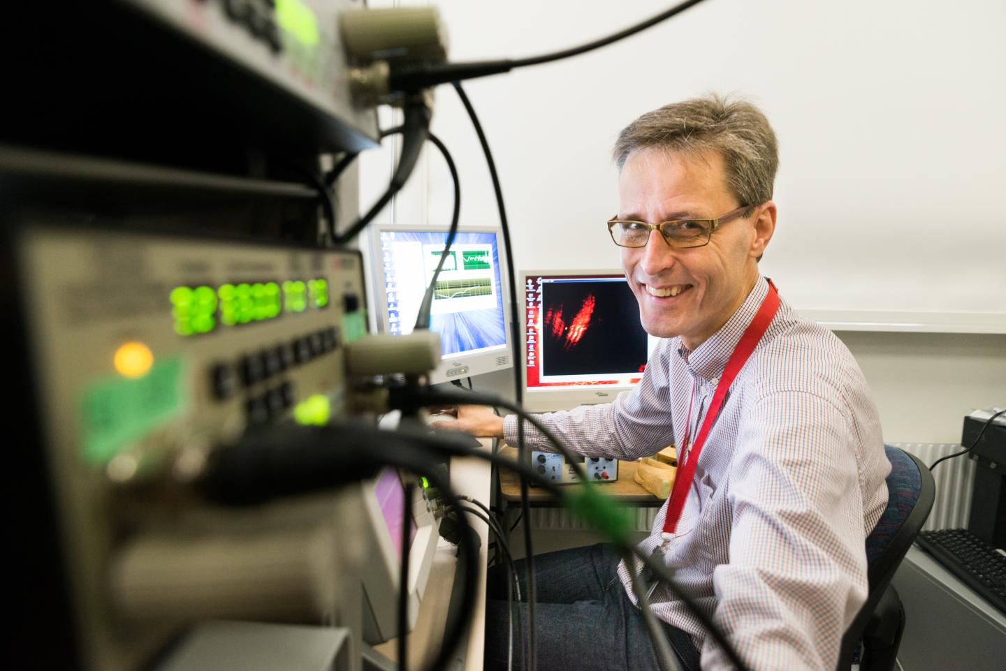 Anders Fridberger in lab