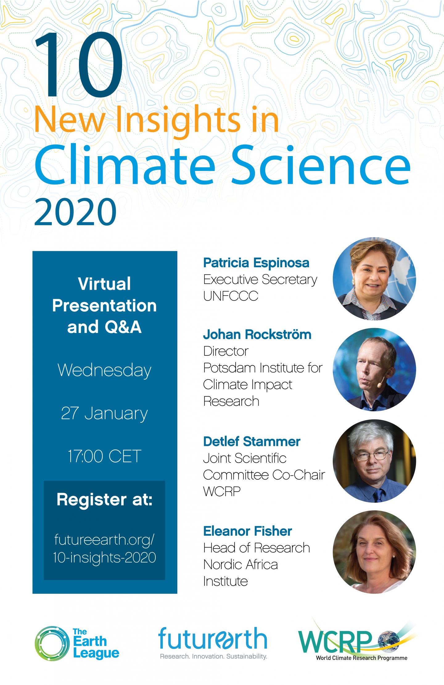 10 New Insights in Climate Science 2020 Launch Event