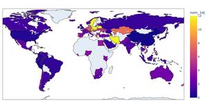 Propensity of identity concealment. Map by Herbert Chang.
