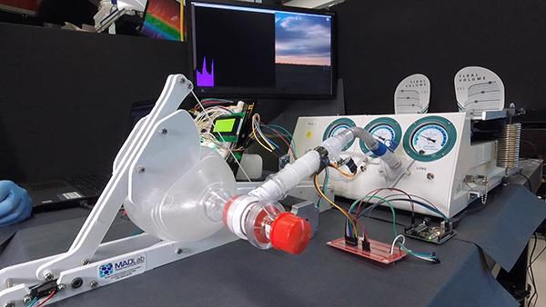 Picture of the UCSD MADVent Mark V Ventilator