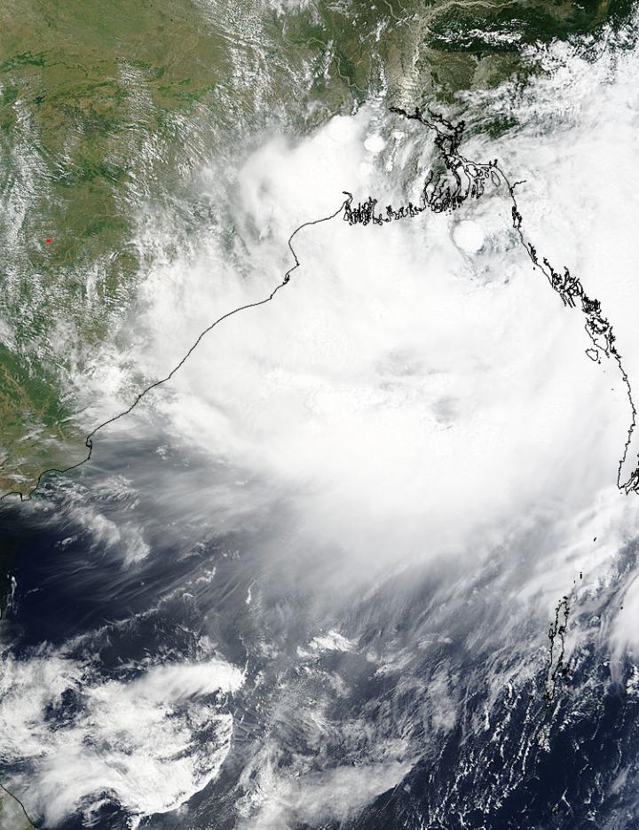 NASA Sees New Tropical Storm Hugging Bangladesh Coast