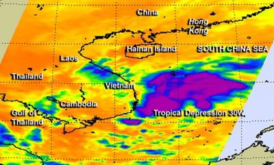 AIRS Image of 30W
