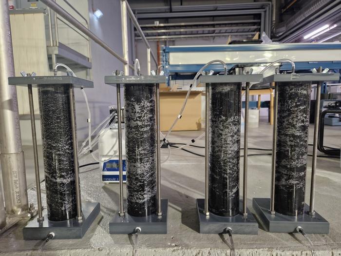 Pine bark–modified purification material in the treatment units