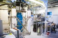 Cryostat in the Low Temperature Laboratory at Aalto University