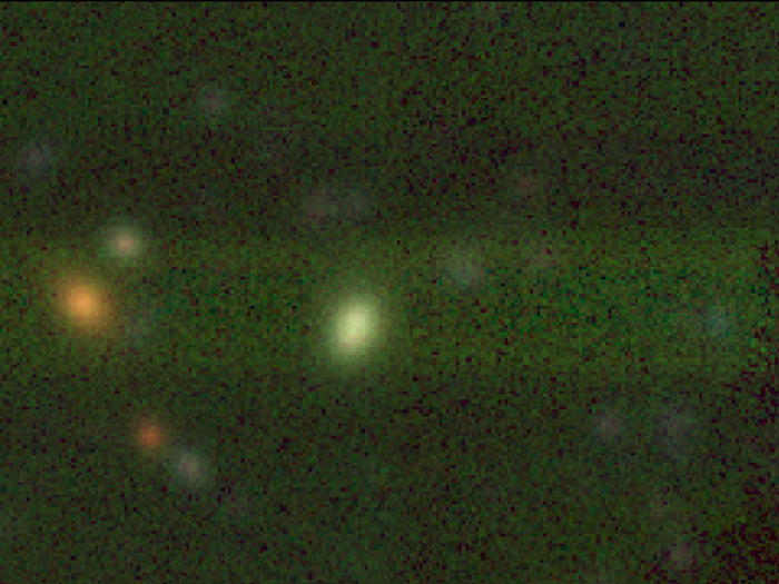 The megamaser's host galaxy.