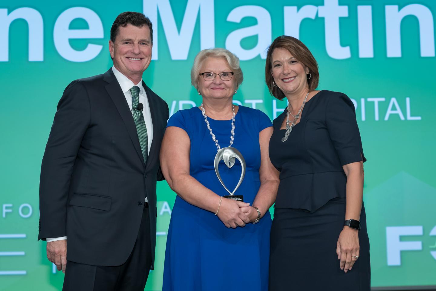 June Martin, R.N., of Newport Hospital, Receives Award