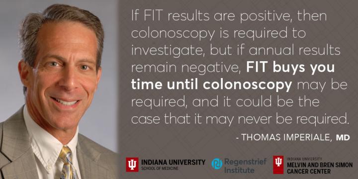 Thomas Imperiale, Regenstrief Institute and Indiana University School of Medicine