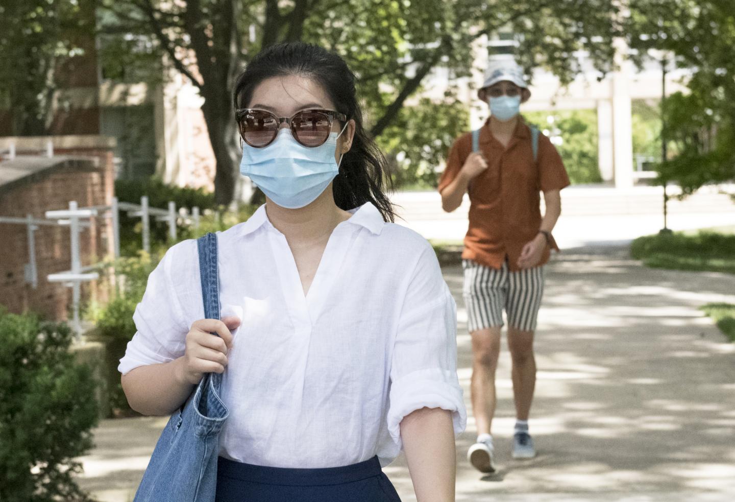 masked students
