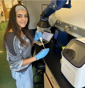 UVM undergraduate Alanna Sherman who assisted with the research